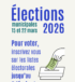 Image LISTES ÉLECTORALES : Pensez à vous inscrire !
